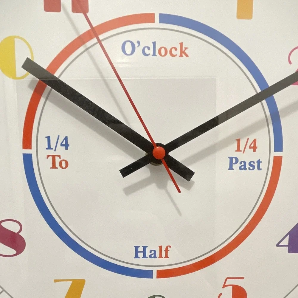 Clock kids learning teach children how to tell time